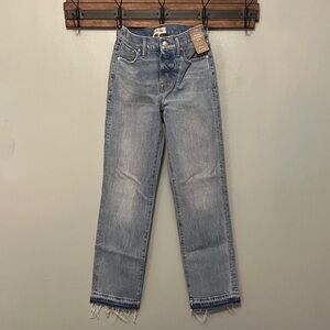 Madewell Mid-Rise 90s Light Blue Straight Leg Jeans
